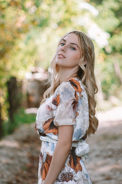 Blond girl.