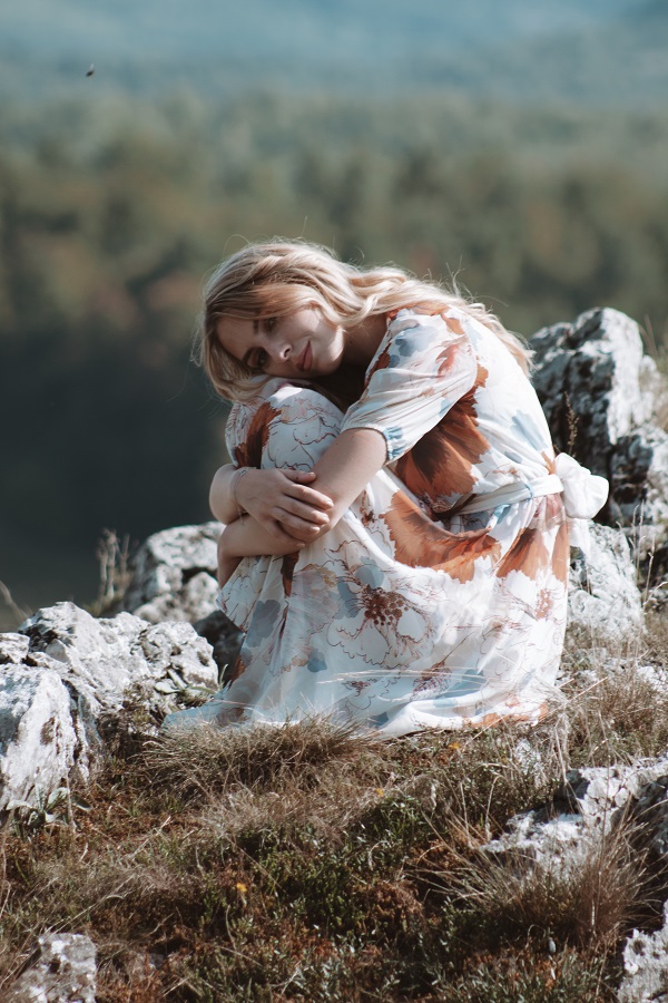 Blond girl.